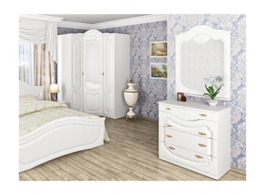 Комод Орхидея СП-002-15Д2, белый полуглянец