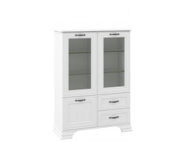 Тумба  со стеклянными полками Юнона МН-132-20, белый