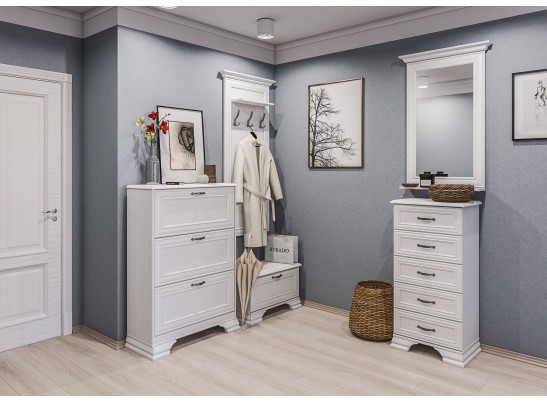 Тумба обувная Юнона МН-132-30, белый