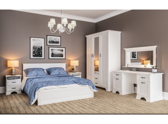 Кровать в спальню Юнона МН-132-01, белый