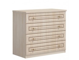 Комод 4-ящика Василиса СП-001-01П, дуб белёный