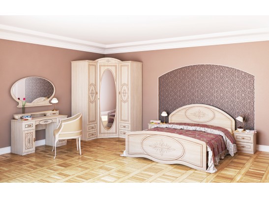 Зеркало овальное Василиса СП-001-08П, дуб белёный