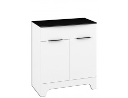 Тумба с ящиком Верона МН-128-03, белый глянец