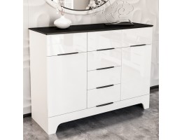 Тумба-комод Верона МН-128-04, белый глянец