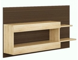 Полка настенная Веста МН-130-05, дуб сонома/дуб ниагара