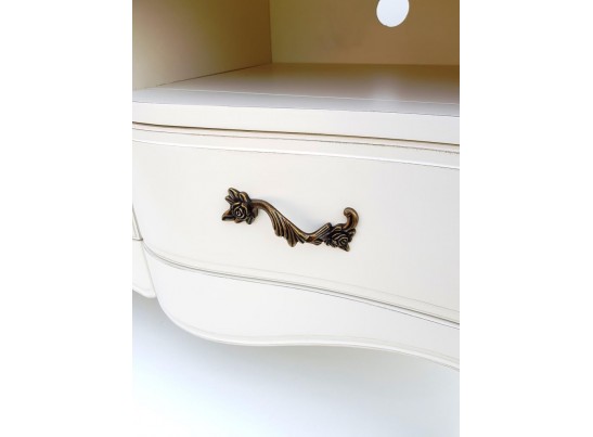 Тумба под ТВ DF883 H03+S2-1, топ шато/белый