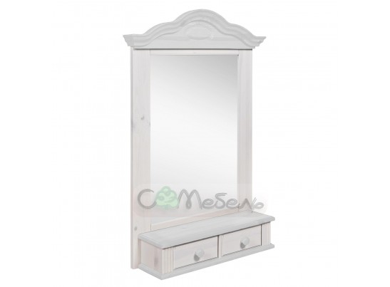 Полка-зеркало модель Синди (массив)