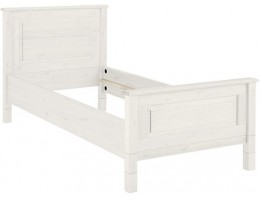 Кровать "Рауна" 090x200 (белый воск УКВ)