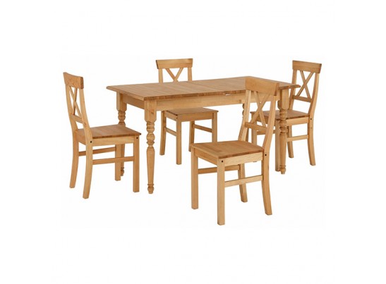 Стол Мерида, со вставкой (бейц/масло)