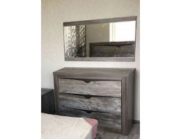 Комод с зеркалом Гарда, сосна