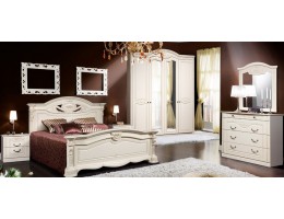 Спальный гарнитур Сорренто 4Д-1,6 бежевый