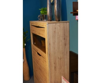 Шкаф-витрина двухдверный Соренто, дуб бонифаций