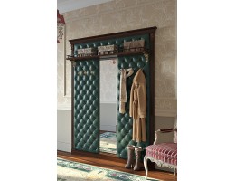 Вешалка Благо Б 5.10-3 (с 6 крючками с узким зеркалом с полкой) 