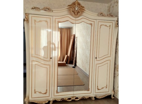 Джоконда Шкаф 4-х дверный с зеркалом в Каменске-Уральском