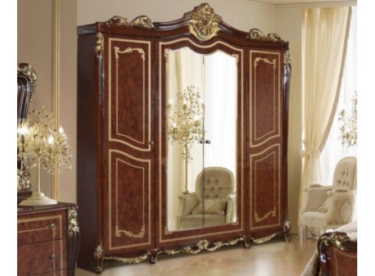 Джоконда Шкаф 4-х дверный с зеркалом в Каменске-Уральском