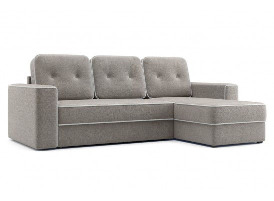 Угловой диван-кровать Астон, Светло-серый