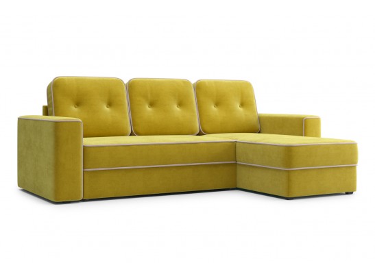 Угловой диван-кровать Астон, Светло-серый