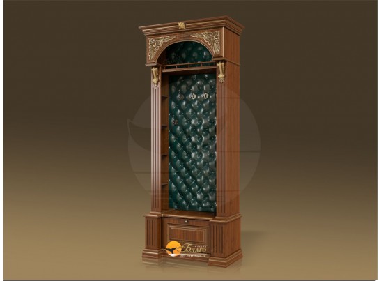 Прихожая Б11.5-1 (каретная стяжка) Орех/патина золото в Каменске-Уральском