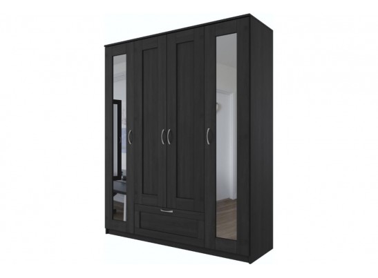 Шкаф Шведский Стандарт 4 двери и 1 ящик с зеркалами СИРИУС 4 2.02.01.042.1 в Каменске-Уральском
