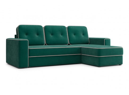 Угловой диван-кровать Астон, Светло-серый