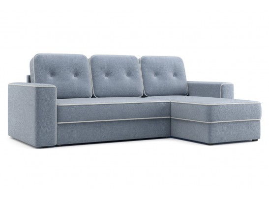 Угловой диван-кровать Астон, Светло-серый