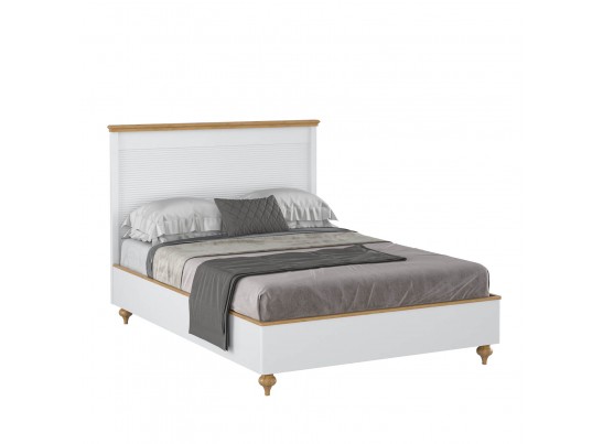 Кровать "Рандеву" 140 (белый, серый) в Каменске-Уральском