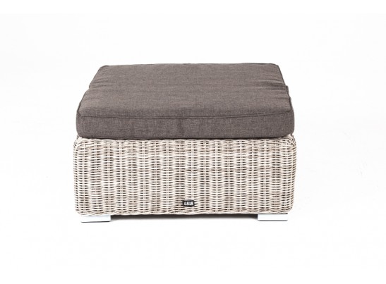 "Лунго" плетеная оттоманка с подушкой, цвет бежевый в Каменске-Уральском