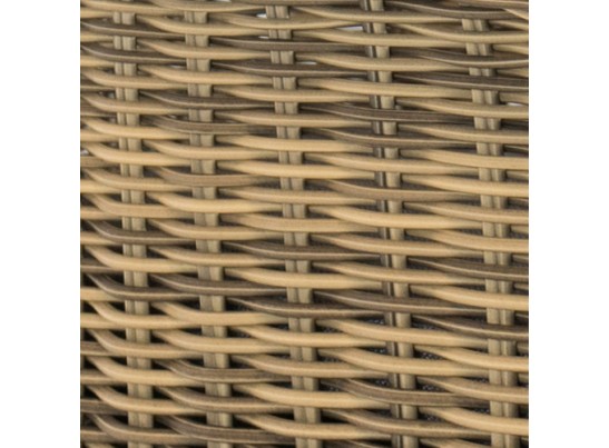 "Равенна" плетеное кресло из искусственного ротанга, цвет соломенный с серой подушкой в Каменске-Уральском