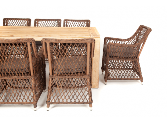 "Витория" обеденная группа плетеная, цвет коричневый в Каменске-Уральском