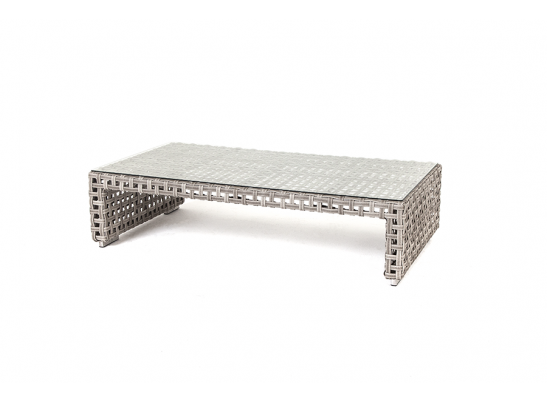 "Тито" кофейный столик плетеный, цвет серый в Каменске-Уральском