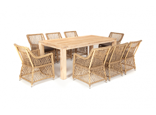 "Витория" обеденная группа плетеная, цвет соломенный в Каменске-Уральском