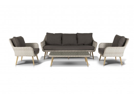 "Прованс" лаунж-зона плетеная из искусственного ротанга, цвет бежевый в Каменске-Уральском