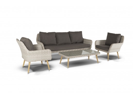 "Прованс" лаунж-зона плетеная из искусственного ротанга, цвет бежевый в Каменске-Уральском