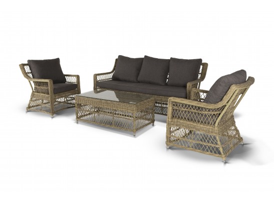 "Гранд Латте" кресло из искусственного ротанга, цвет соломенный в Каменске-Уральском