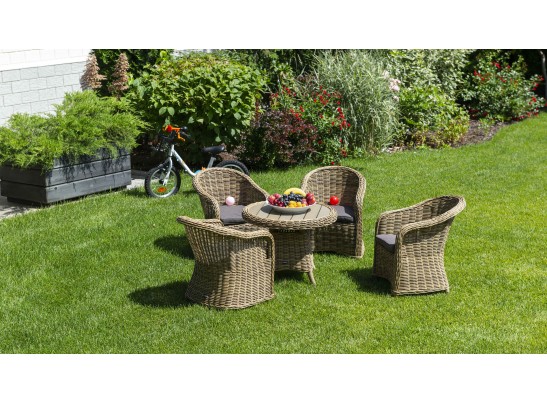 "Равенна" кресло детское плетеное, цвет соломенный в Каменске-Уральском