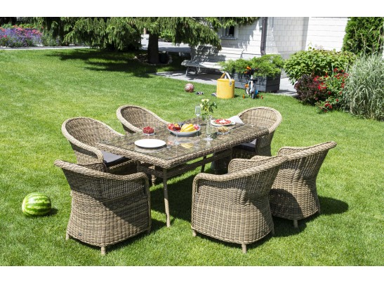 "Эспрессо" обеденная группа плетеная, цвет соломенный в Каменске-Уральском