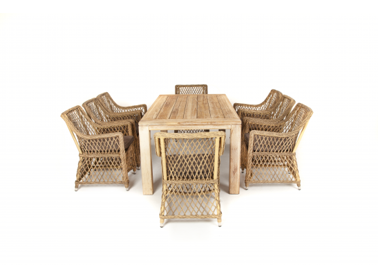 "Витория" обеденная группа плетеная, цвет соломенный в Каменске-Уральском