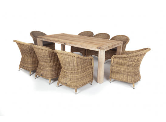 "Арбаро С" обеденная группа садовая, цвет соломенный в Каменске-Уральском