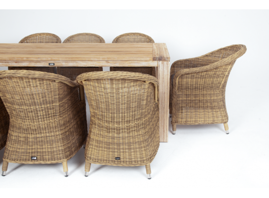 "Арбаро С" обеденная группа садовая, цвет соломенный в Каменске-Уральском