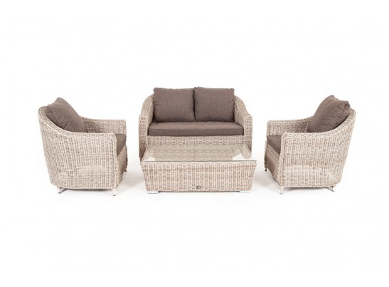 "Кон Панна" лаунж-зона из искусственного ротанга, цвет бежевый в Каменске-Уральском