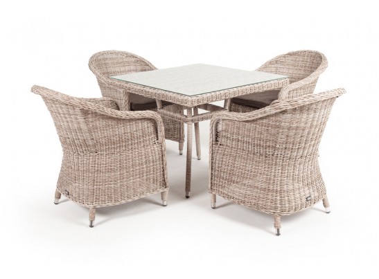 "Фредо" обеденная группа плетеная, цвет бежевый в Каменске-Уральском