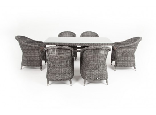 "Эспрессо" обеденная группа плетеная, цвет графит в Каменске-Уральском