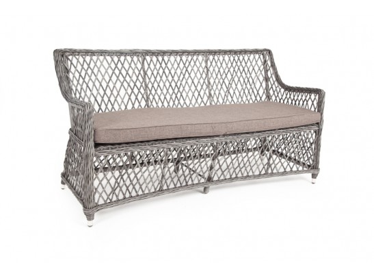 "Латте" диван двухместный из искусственного ротанга, цвет графит в Каменске-Уральском