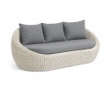 "Барселона" диван из искусственного ротанга трехместный, цвет бежевый в Каменске-Уральском