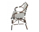 "Кабри" диван двухместный из искусственного ротанга, цвет черно-белый в Каменске-Уральском