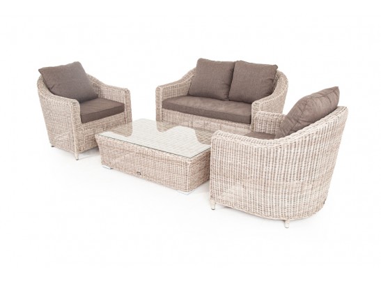 "Кон Панна" лаунж-зона из искусственного ротанга, цвет бежевый в Каменске-Уральском