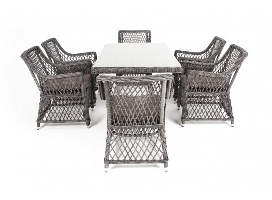 "Латте" обеденная группа плетеная, цвет графит в Каменске-Уральском