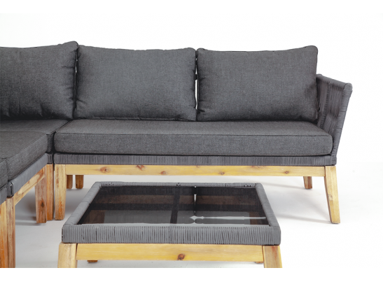 "Барселона" столик кофейный, деревянный каркас, акация в Каменске-Уральском