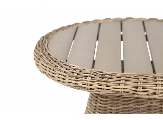 "Равенна" кофейный стол из искусственного ротанга, цвет соломенный в Каменске-Уральском