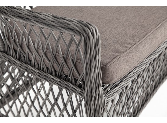 "Латте" диван двухместный из искусственного ротанга, цвет графит в Каменске-Уральском